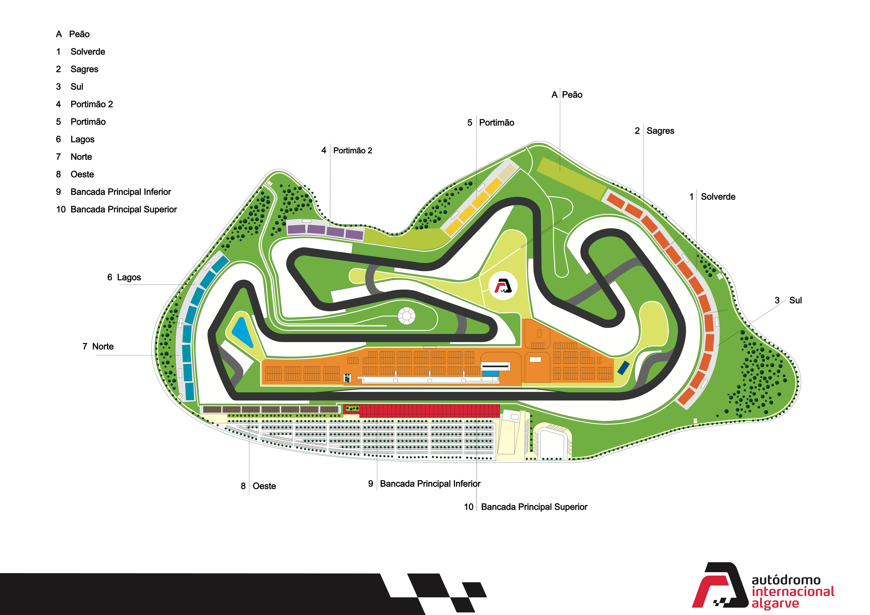 Mapa Autódromo Internacional do Algarve
